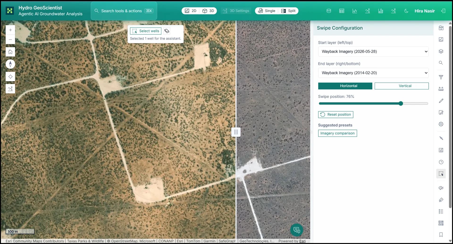 Change detection map output in SpatialTechSolutions.